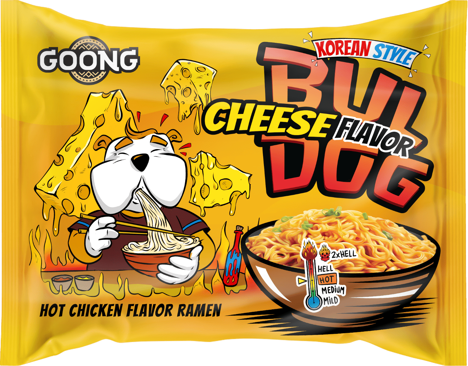 Danie nudle cheese Buldog Goong 117g widok 1