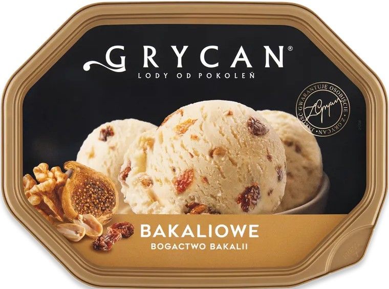 Lody Grycan bakaliowe 1,1l widok główny