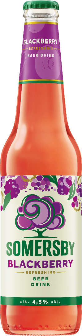 Napój piwny Somersby blackb. 400ml 4,5% but. bzzw. widok główny