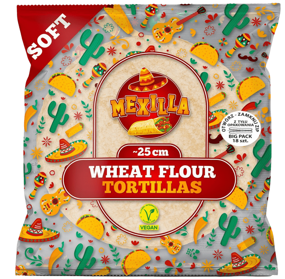 Tortilla pszenna Mexilla soft Turka 1,08kg widok 1