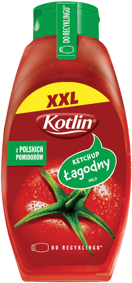 Ketchup łagodny Kotlin 950g widok główny 