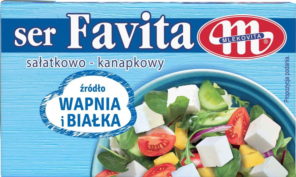 Ser sałatkowy niebieski 18% Favita Mlekovita 270g widok główny 