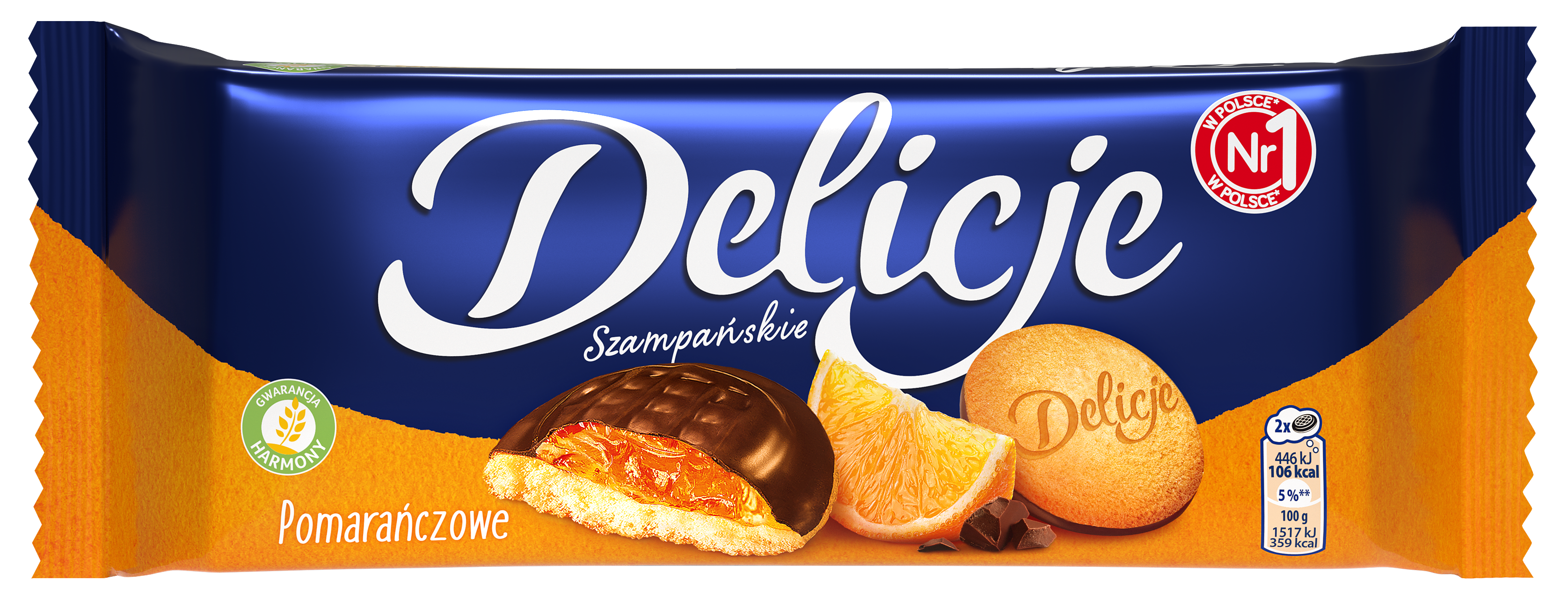 Biszkopty z galaretką pomarańczową Delicje 147g widok 1