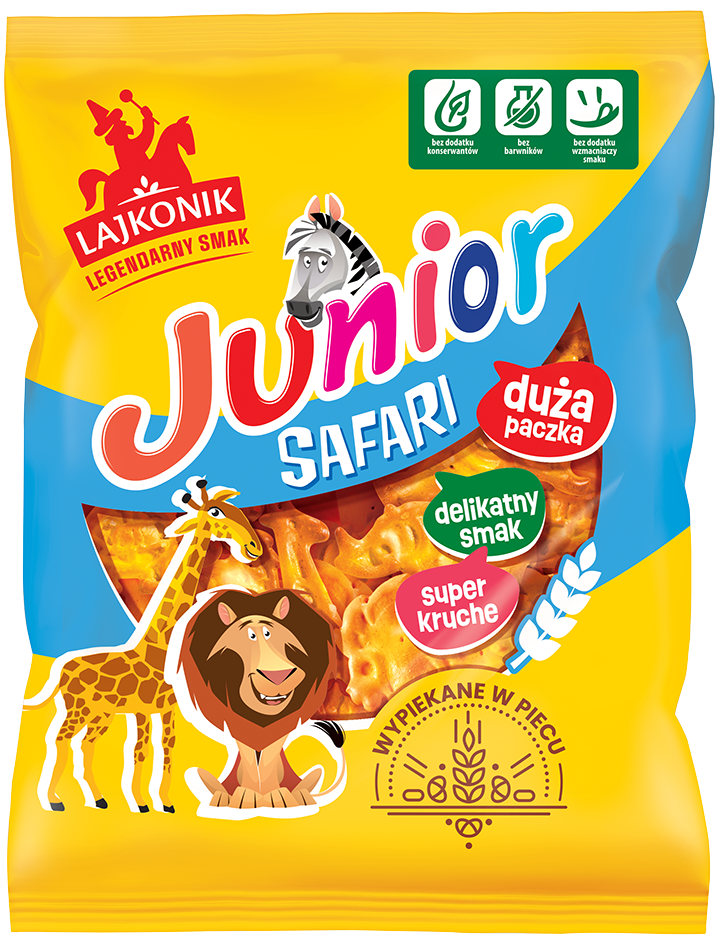 Krakersy Talarki/Safari Junior Lajkonik 180g mix widok główny