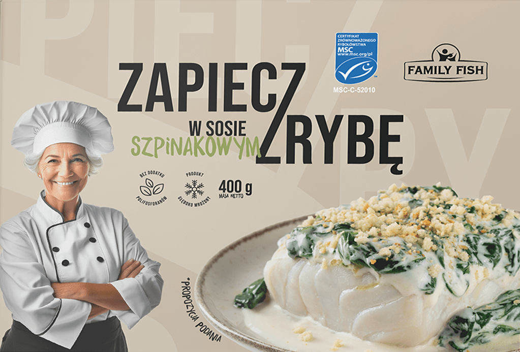Zapieczrybę w sosie fran/szp Family Fish 400g mix widok 1