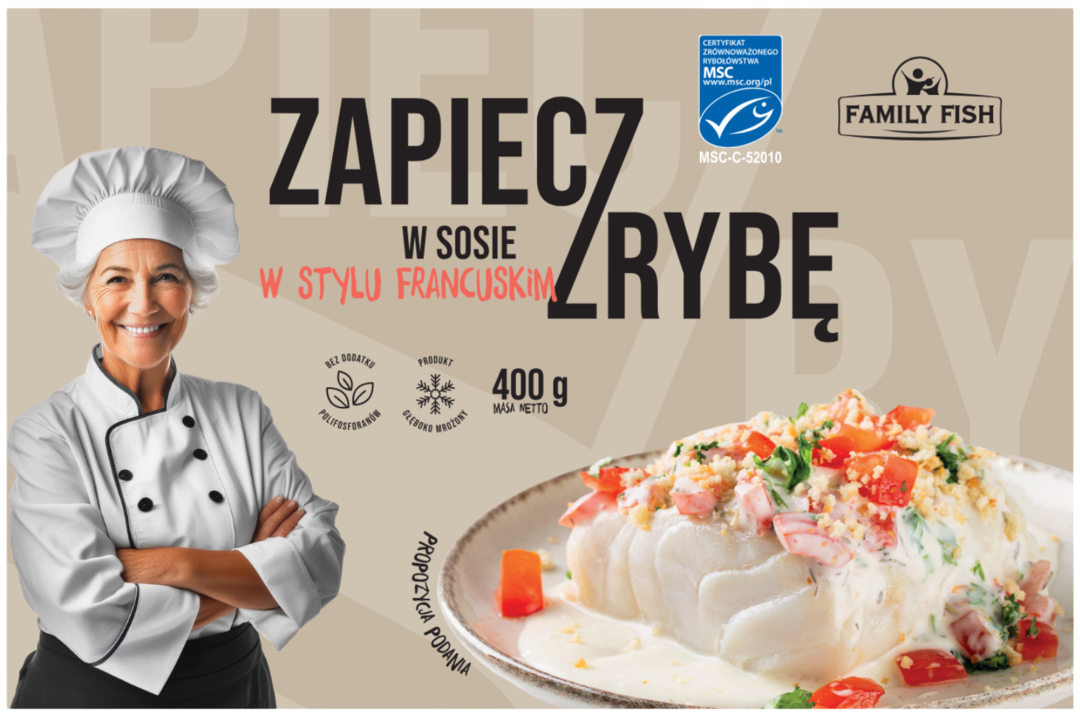 Zapieczrybę w sosie fran/szp Family Fish 400g mix widok główny 