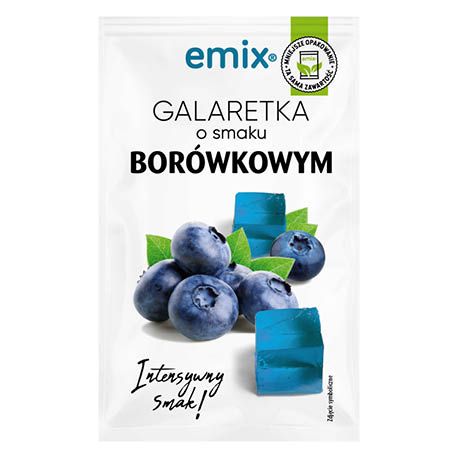 Galaretka borówka Emix 75g widok 1