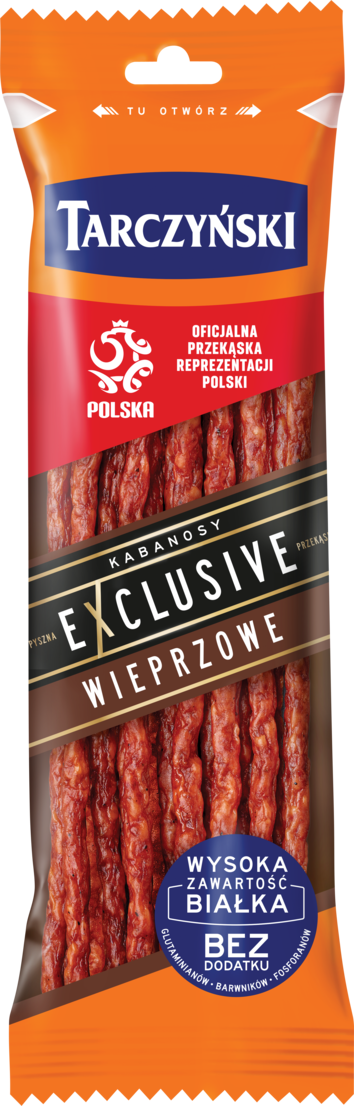 Kabanosy exclusive wieprzowe Tarczyński 170g widok 1