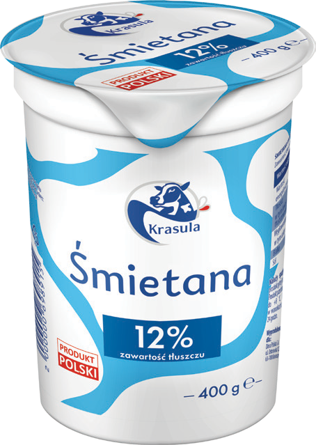 Śmietana 12% Krasula 400g widok główny