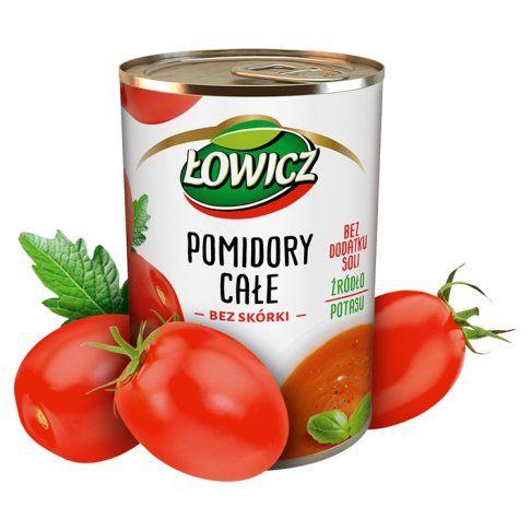 Pomidory całe bez skórki Łowicz 400/240g widok 3