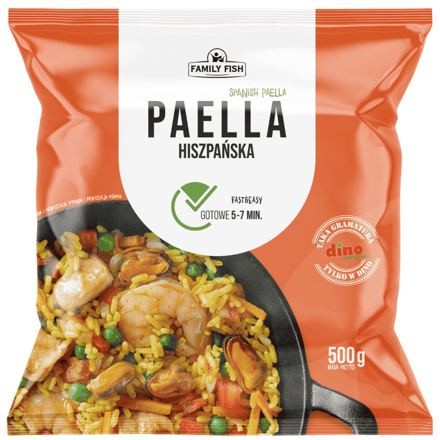 Paella hiszpańska z krewetkami Family Fish 500g widok 1