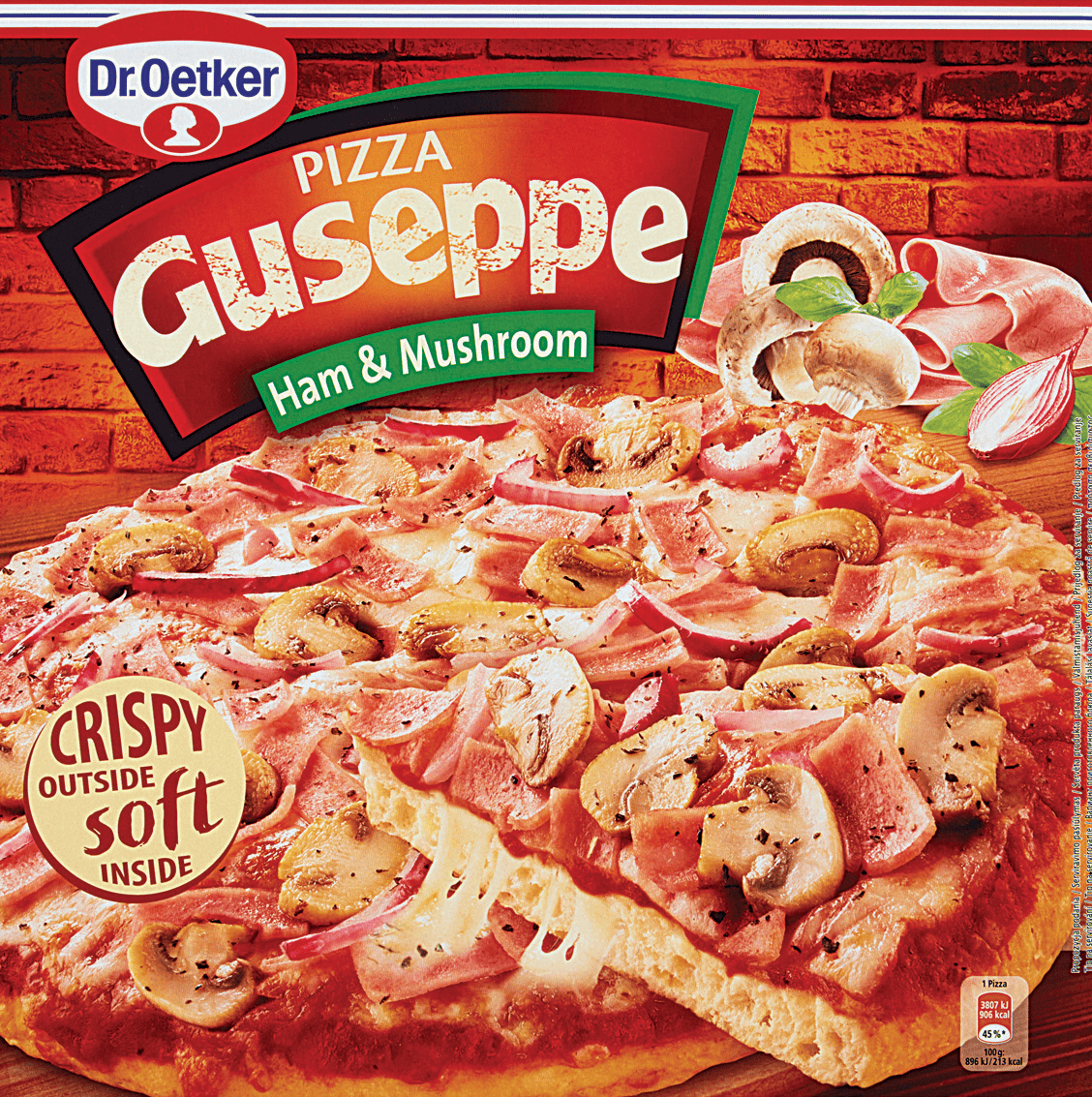 Pizza z szynką i pieczarkami Guseppe 425g widok 1