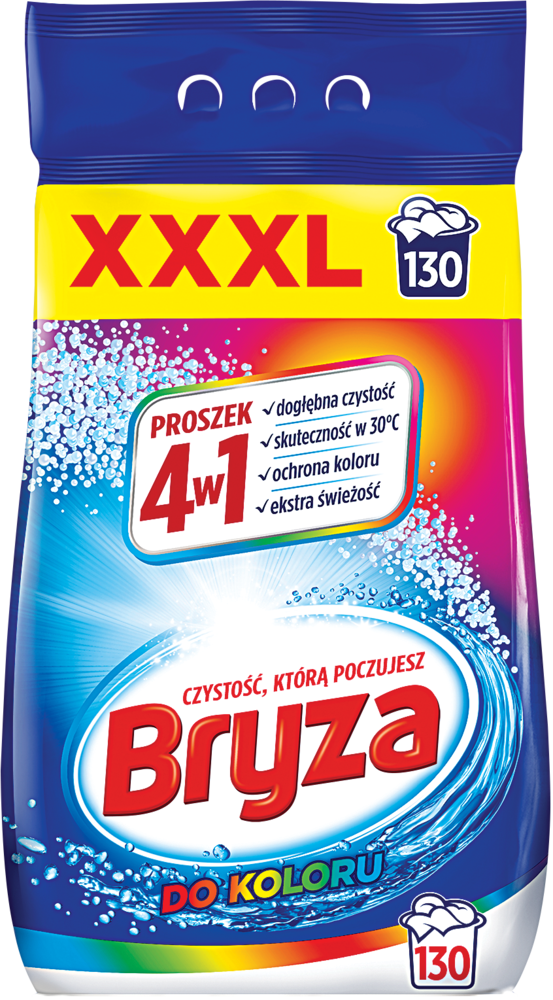 Proszek do prania Bryza 4w1 kolor 130p 8,45kg widok główny