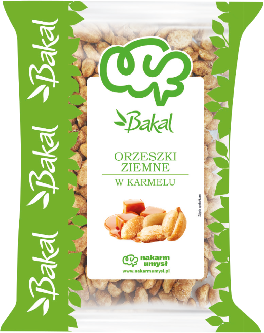 Orzeszki ziemne w karmelu Bakal 900g widok główny 