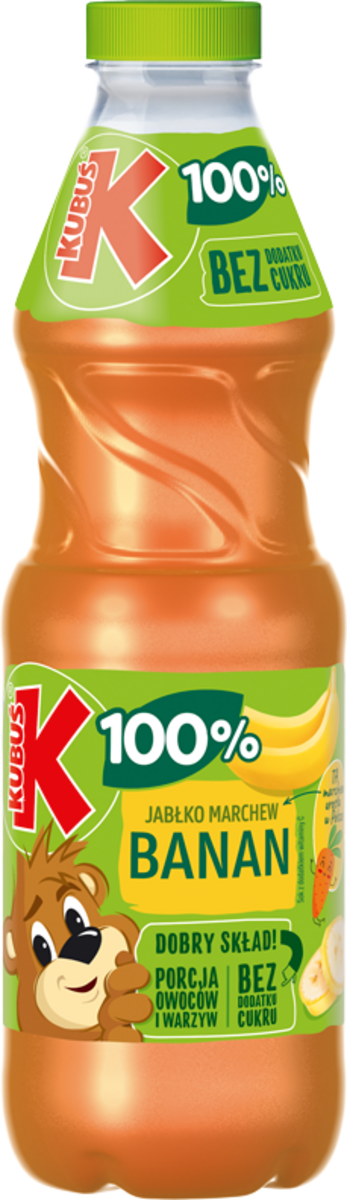 Sok Marchew-Jabłko-Banan Kubuś 0,85l widok 1