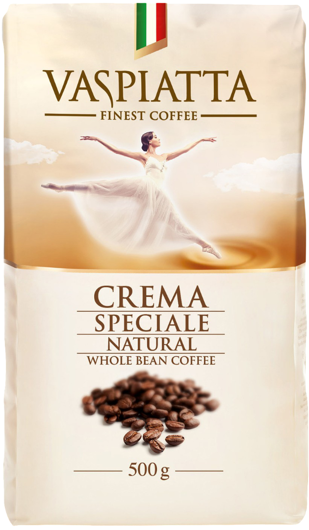 Kawa ziarnista Crema Speciale Vaspiatta 500g widok 1