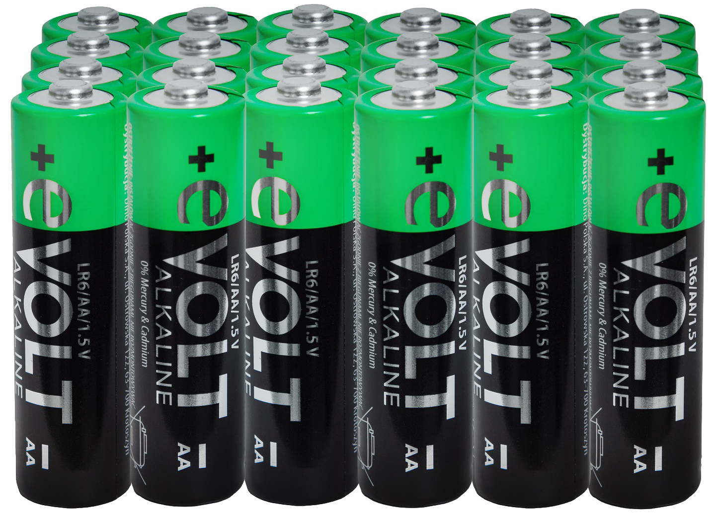 Baterie alkaliczne AA Lr6 E-Volt 24szt widok 1