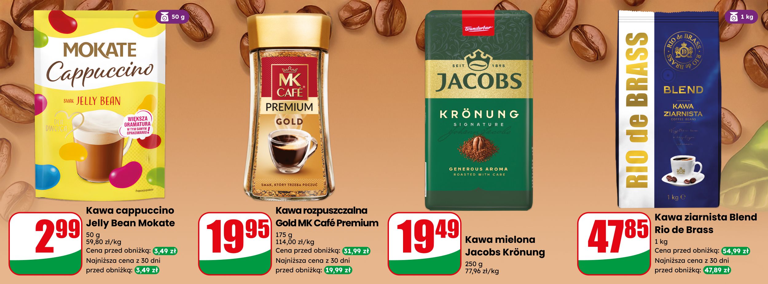 Kawy - Teraz taniej w DINO!