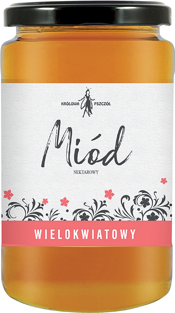 Miód wielokwiatowy Królowa Pszczół 1kg widok 1
