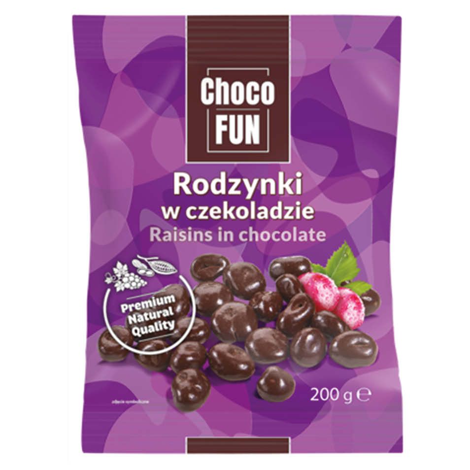 Rodzynki w czekoladzie Agrohansa 200g widok 1