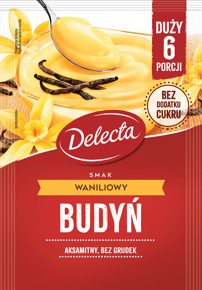 Budyń waniliowy Delecta 64g widok 1
