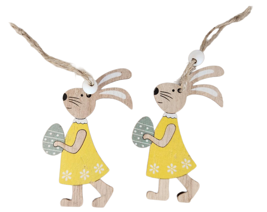 Zawieszki drewniane 2szt mix WN25 widok 1