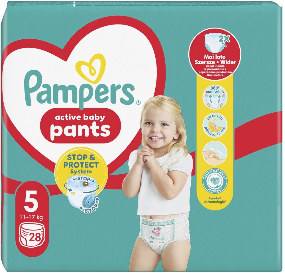 Pieluchomajtki 5 Junior 12-17kg Pampers 28szt widok 1