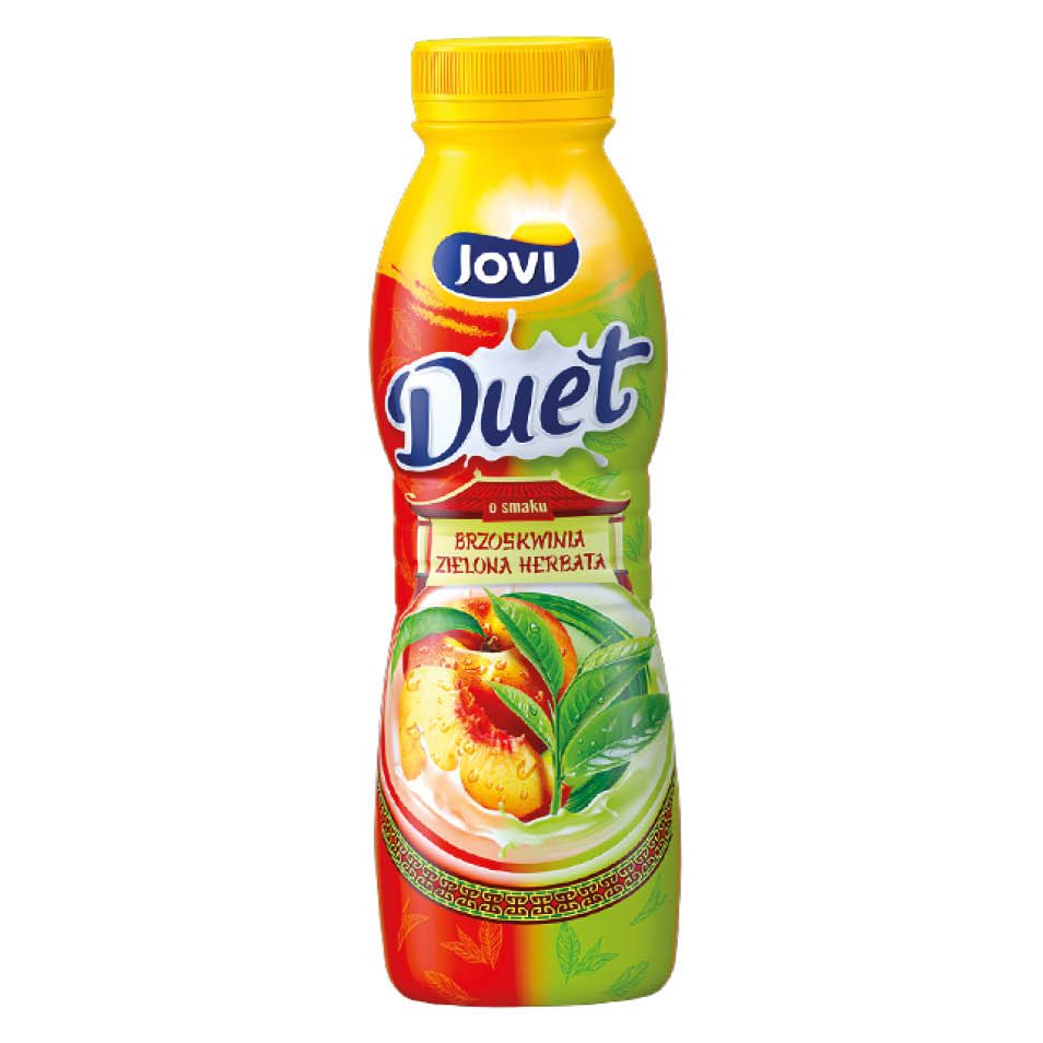 Jogurt pitny brzosk. ziel. herbata Jovi Duet 350g widok 1