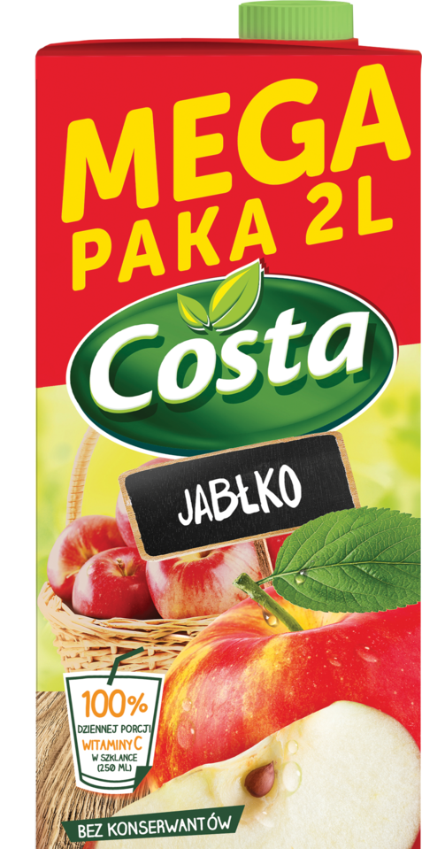 Napój niegaz. jabłkowy Costa 2l widok główny