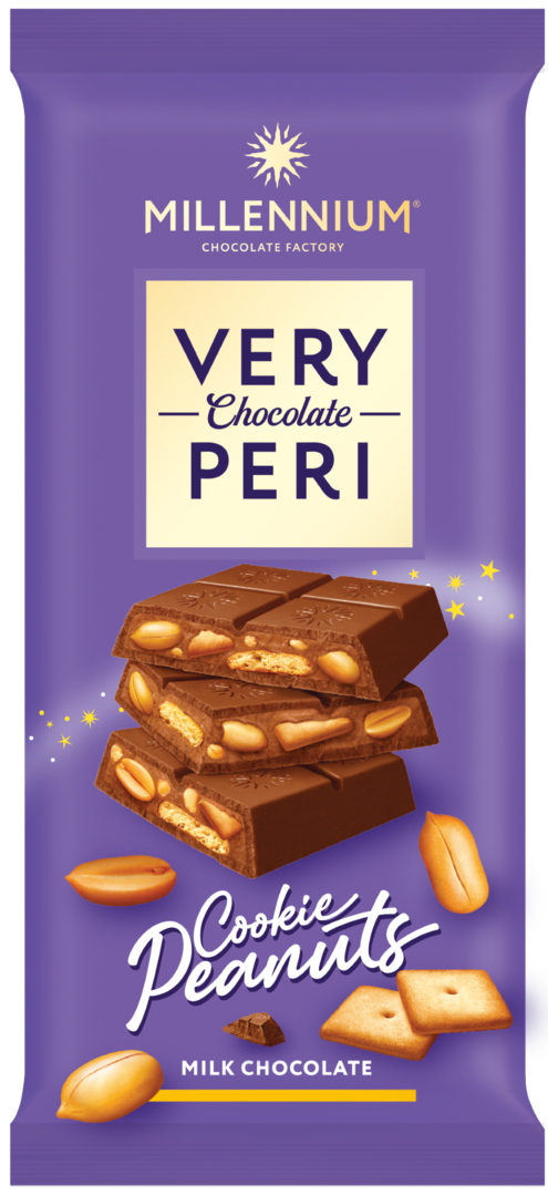 Czekolada mleczna cookie peanuts Millennium 100g widok 1