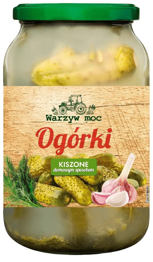 Ogórki kiszone domowym sposob. Warzyw Moc 820/480g widok 1