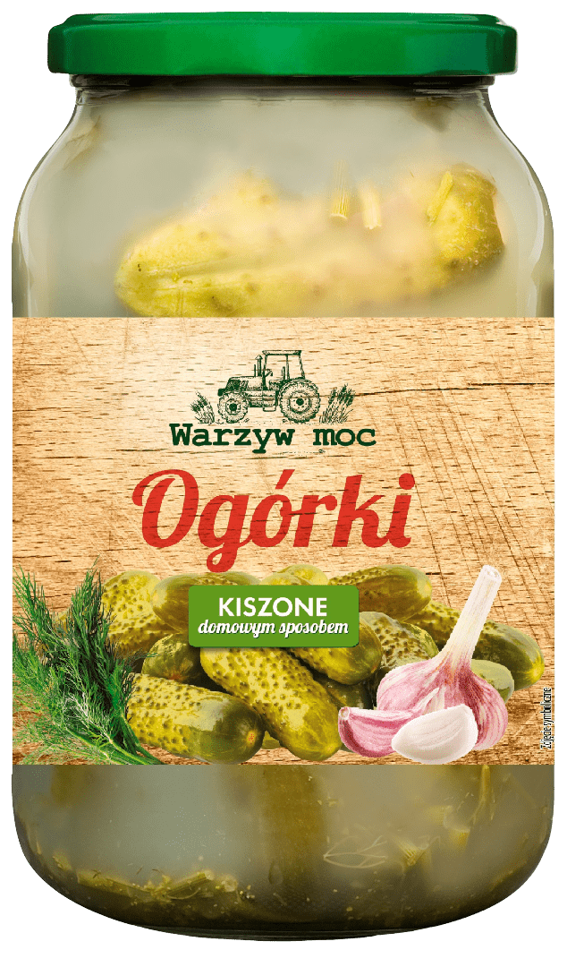 Ogórki kiszone domowym sposob. Warzyw Moc 820/480g widok 1
