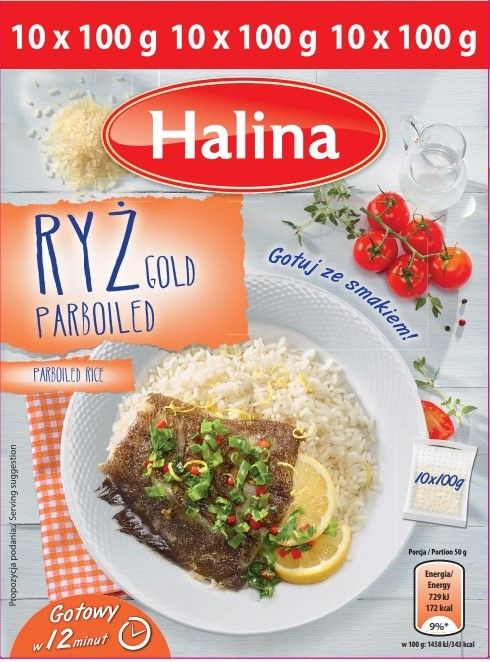 Ryż parboiled Halina 10x100g widok 1