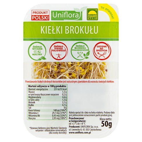 Kiełki Uniflora 50g mix widok 2