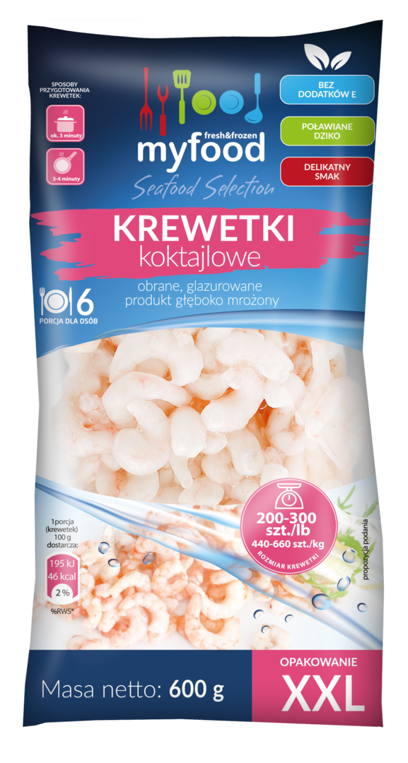 Krewetki koktajlowe Myfood 600g widok 1