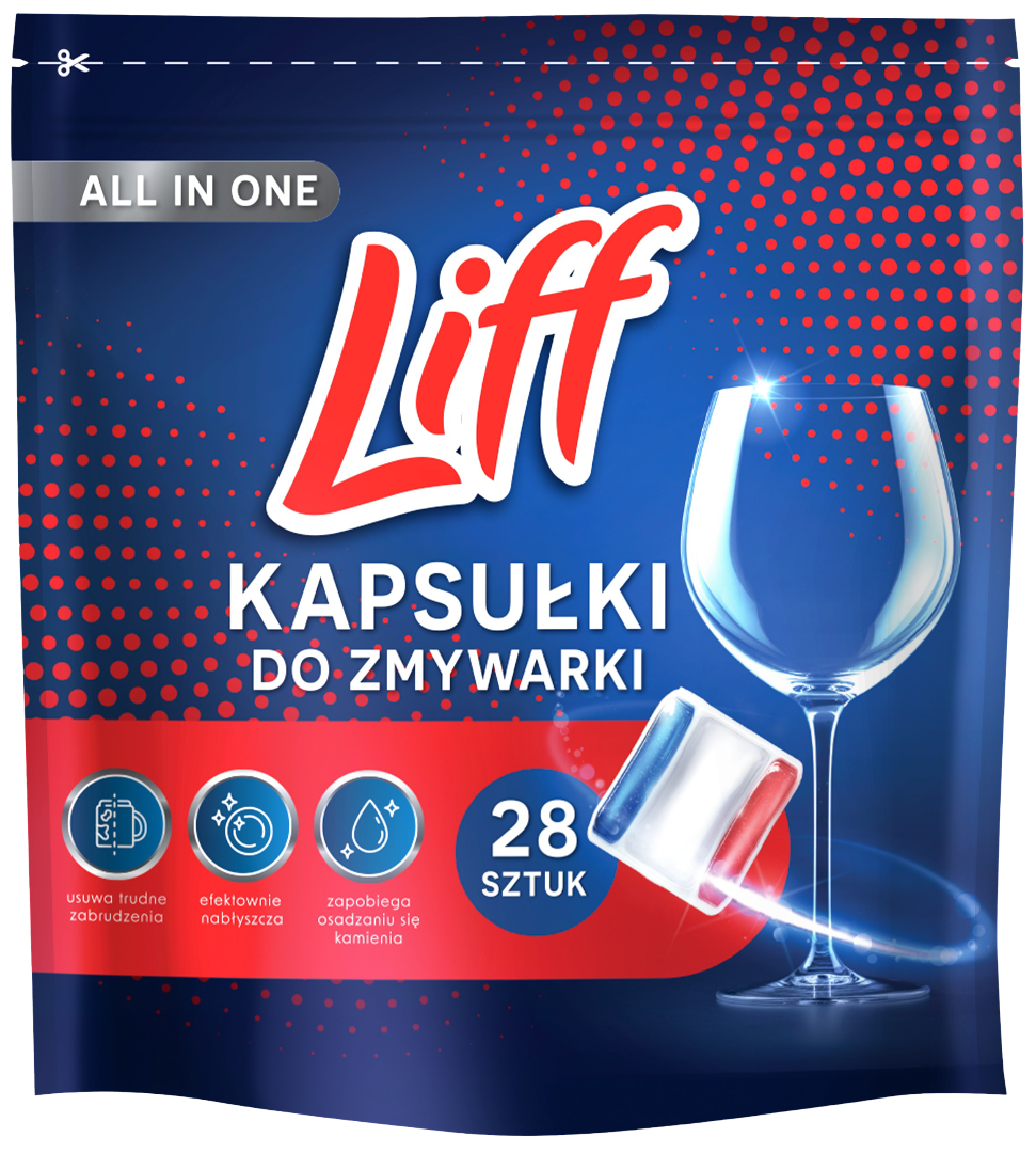 Kapsułki do zmywarki Liff 28szt widok 1