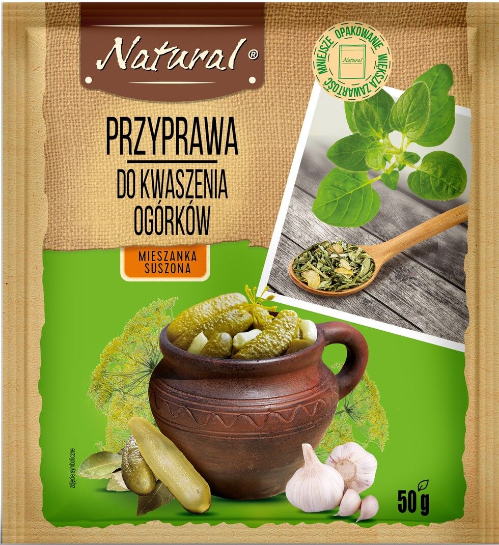 Przyprawa do kwaszenia ogórków Natural 50g widok 1