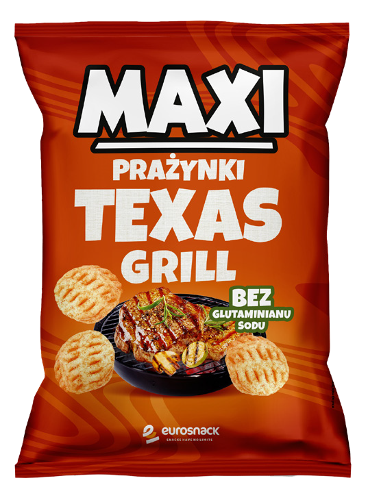 Prażynki Maxi texas grill/froma Eurosnack 110g mix widok 1