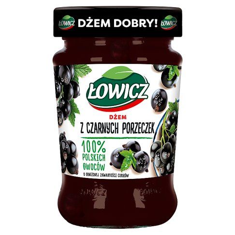 Dżem z czarnej porzeczki Łowicz 280g widok 1