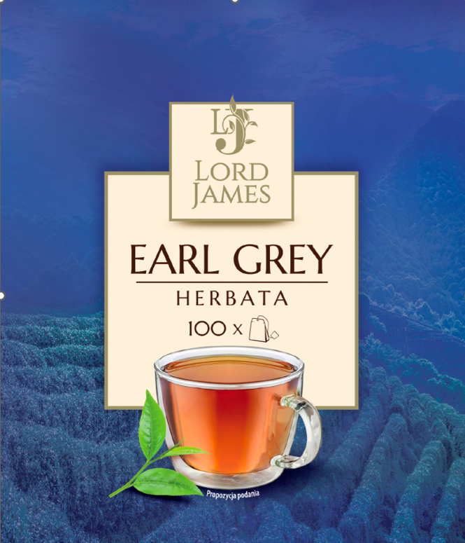 Herbata earl grey Lord James 100x2g widok 1