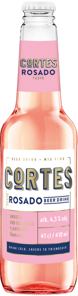Piwo Cortes rosado 410ml 4,5% but. bzzw. widok główny 