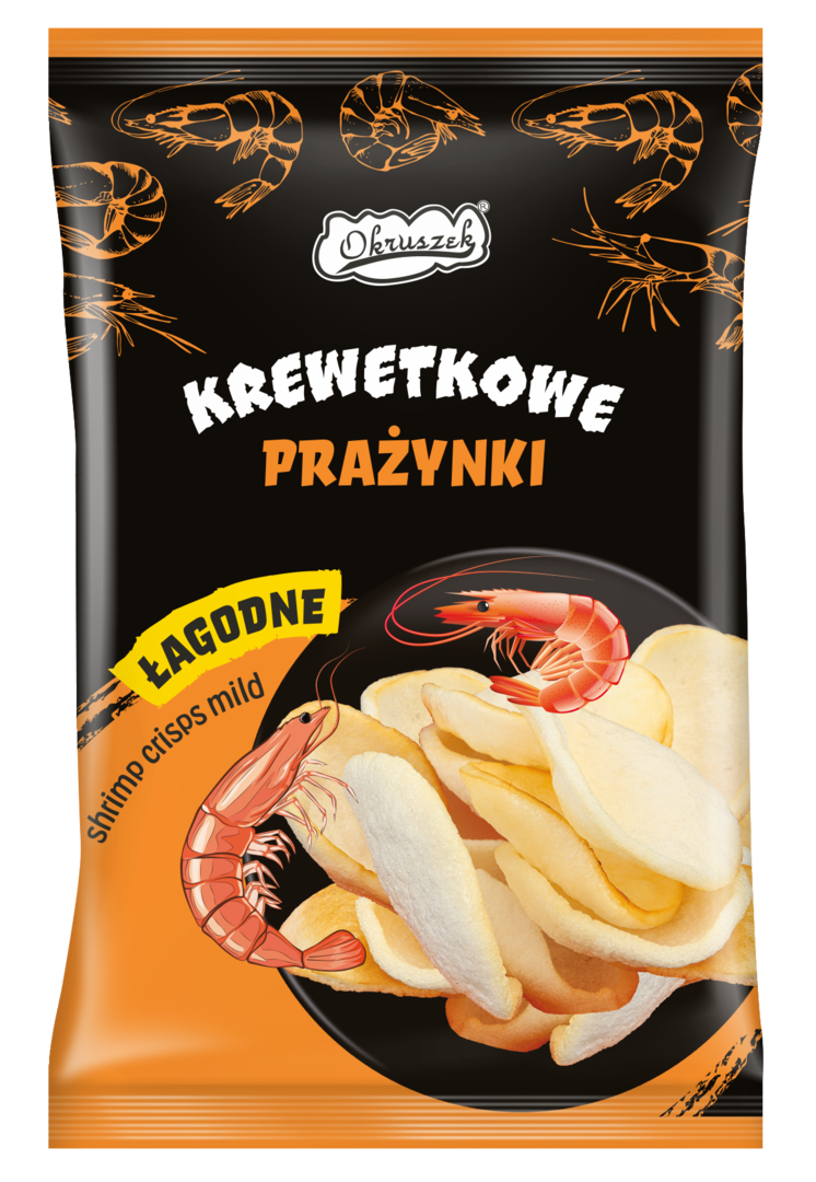 Prażynki krewetkowe łagodne Okruszek 110g widok 1