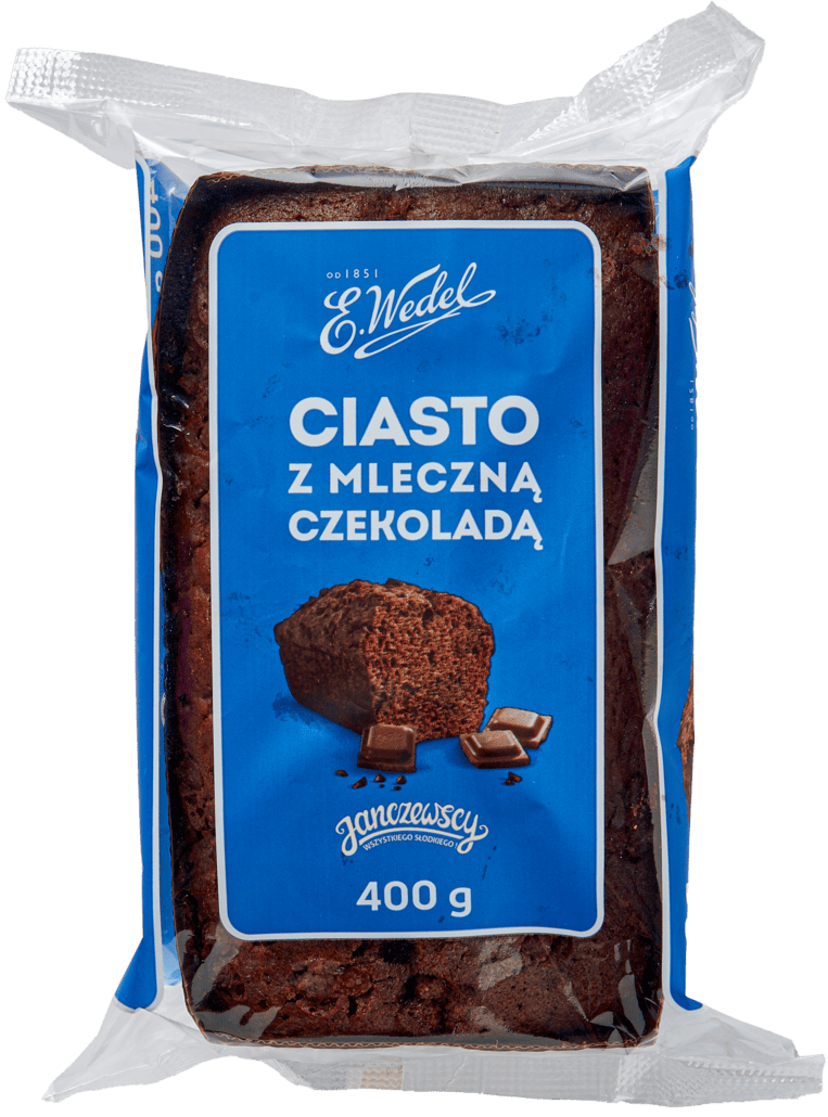 Ciasto z mleczną czek Wedel 400g widok główny
