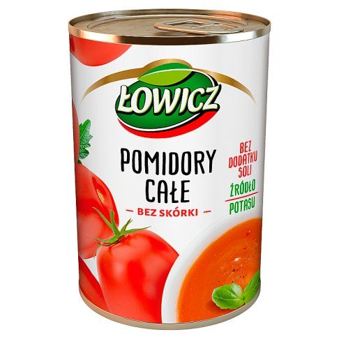 Pomidory całe bez skórki Łowicz 400/240g widok 2