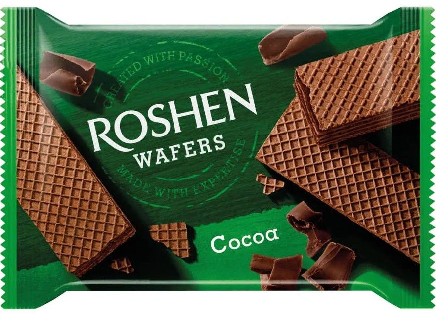 Wafle o smaku kakaowym Roshen 72g widok 1