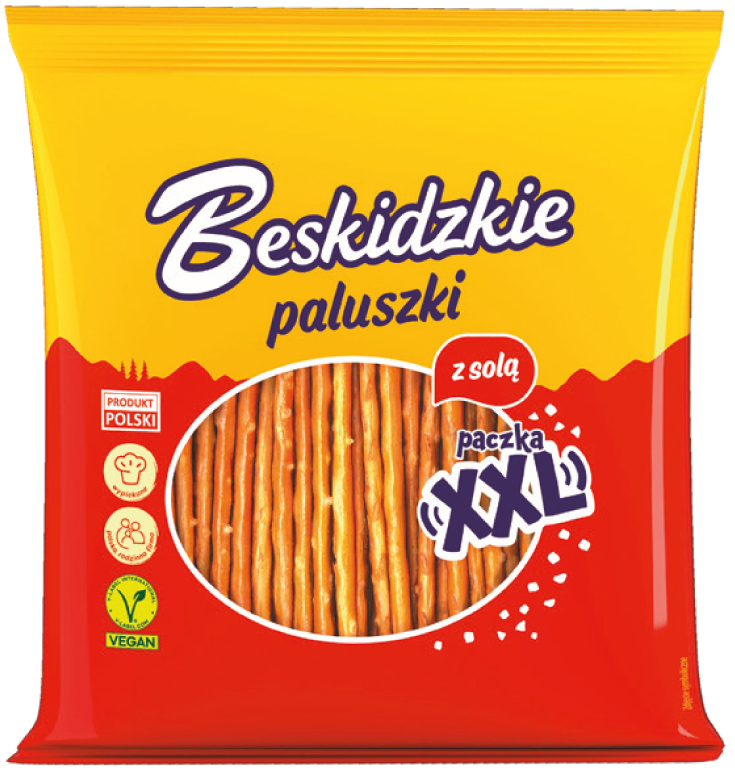 Paluszki z solą Beskidzkie 330g widok główny 