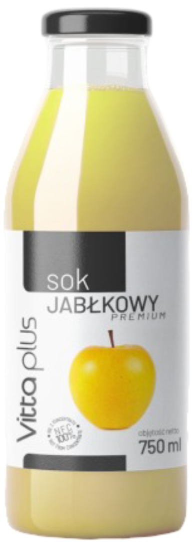 Sok tłoczony jabłkowy Vitta Plus 0,75l widok 1