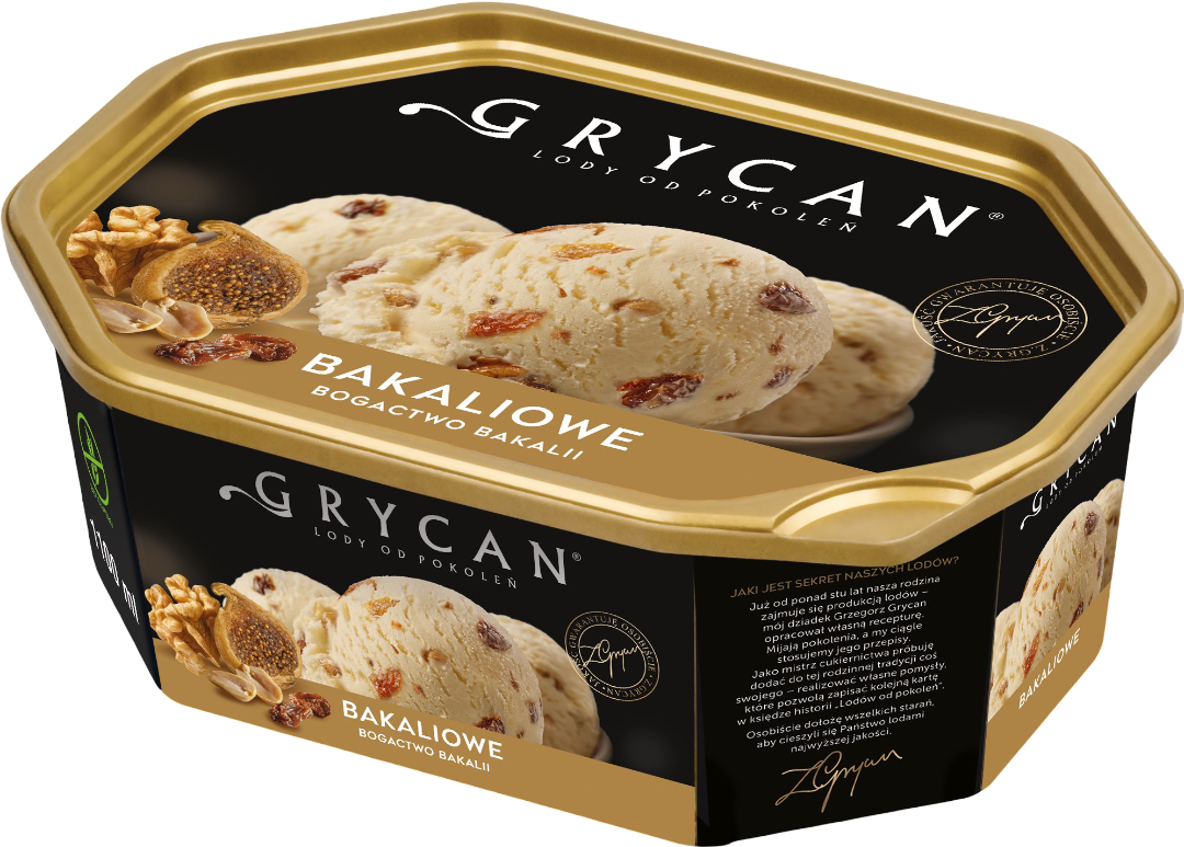 Lody Grycan bakaliowe 1,1l widok 4