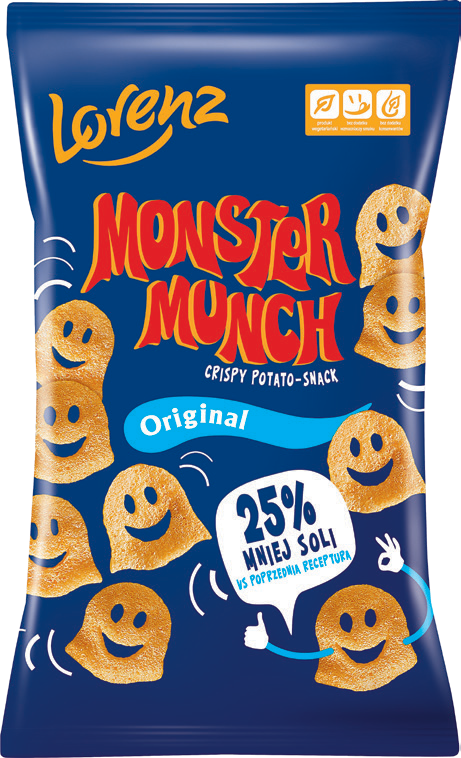 Chrupki original Monster Munch 100g widok główny 