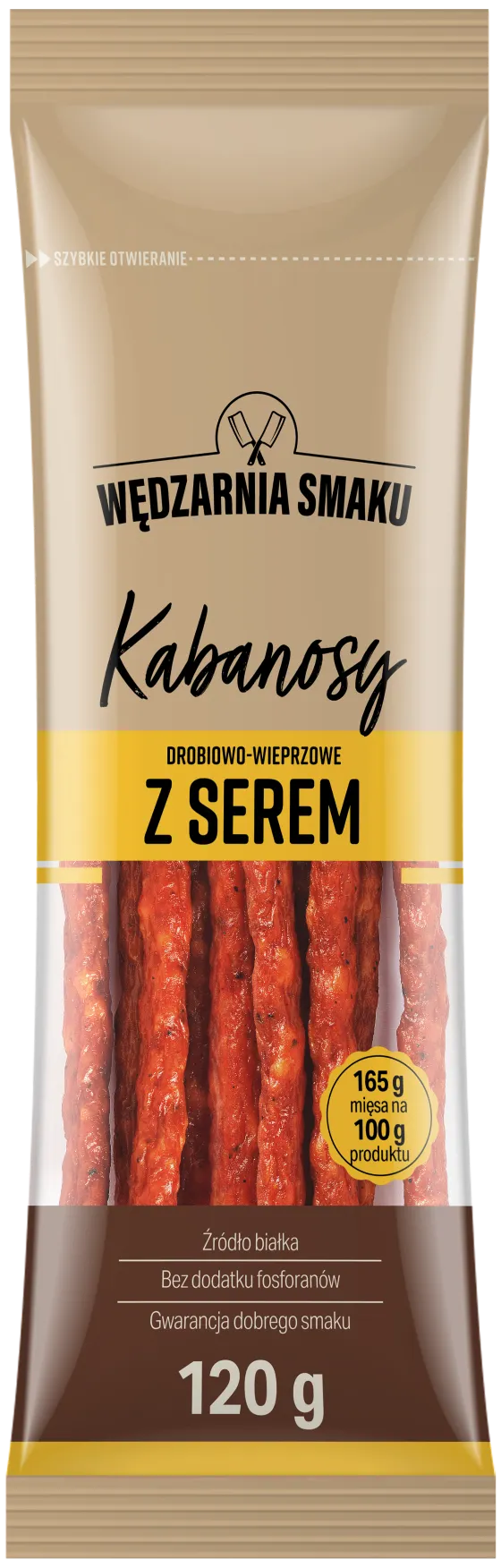 Kabanosy drob. wiep. z serem Wędzarnia Smaku 120g widok 1